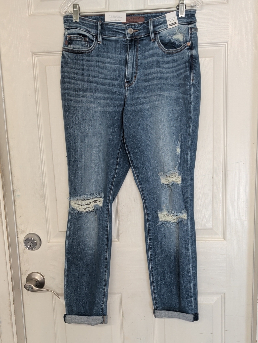 Judy Blue Mid Rise Boyfriend Jeans Women 28 New NWT